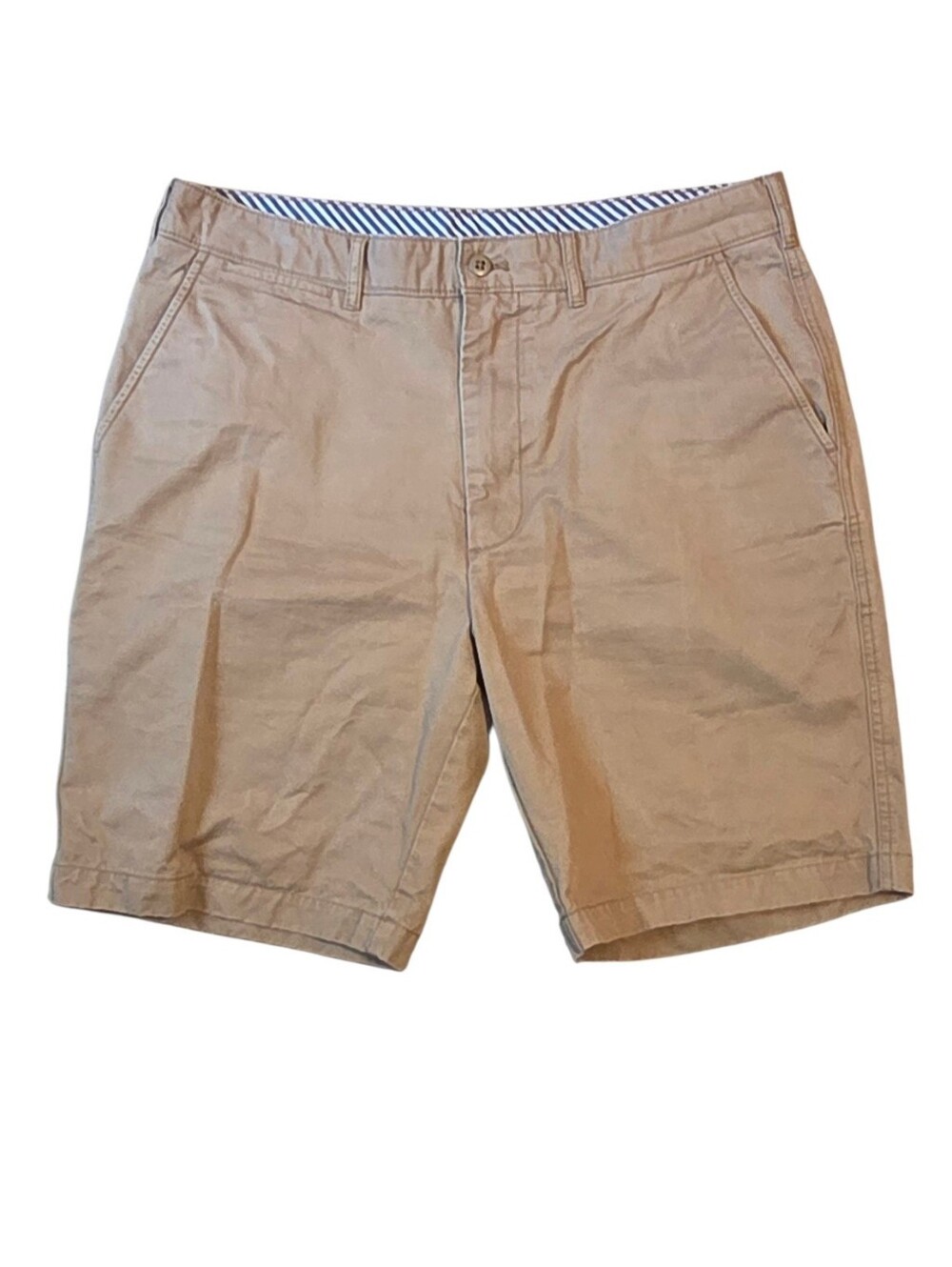 Cremieux Madison Shorts sz 34, 100% Cotton, Light Tan Chino Golf 8" length